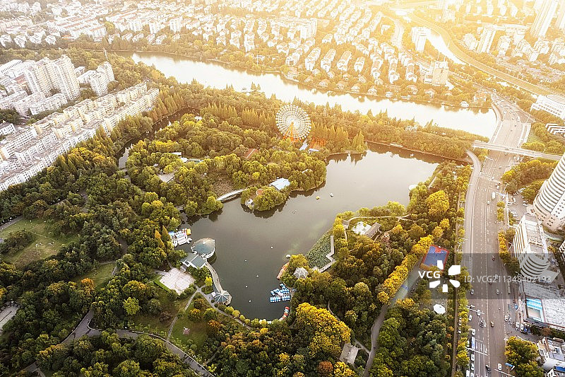 杏花公园图片素材