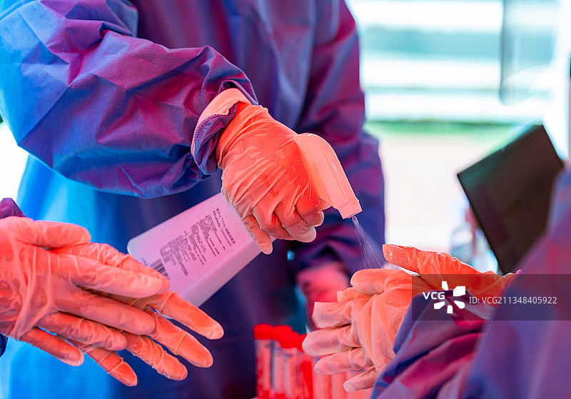 福建省厦门市核酸检测样本采样扫描图片素材