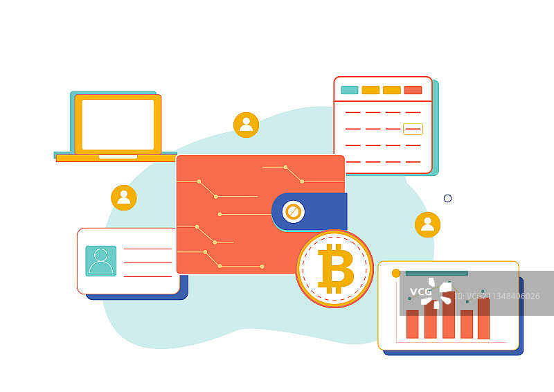 金融插画设计图片素材