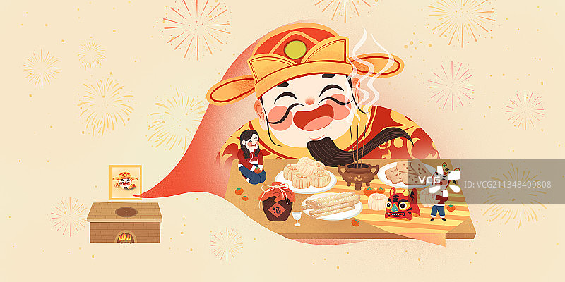 年俗腊月二十三图片素材