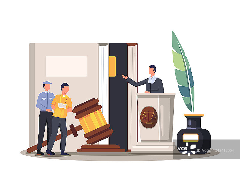 法庭审判图片素材