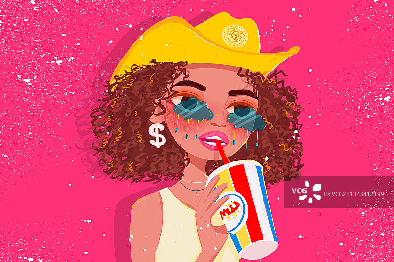 可乐女孩图片素材