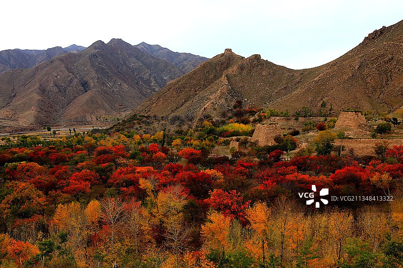 大同守口堡长城图片素材