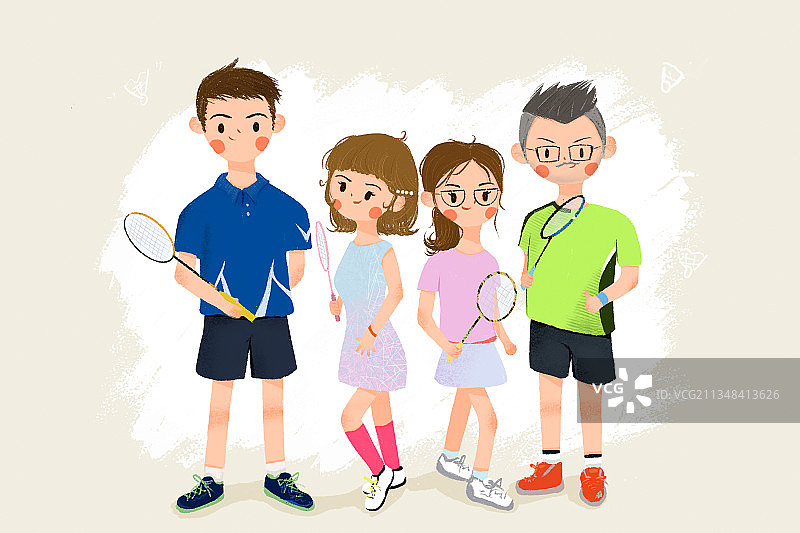 羽毛球图片素材