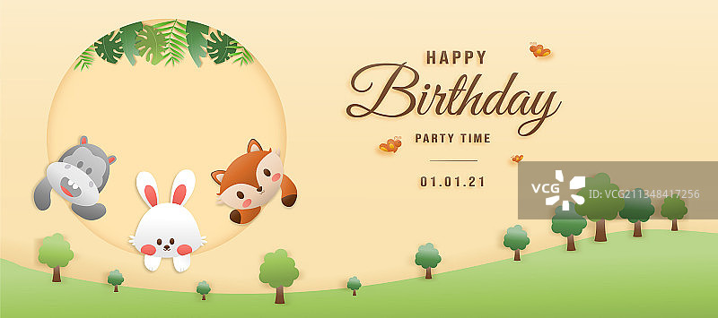 生日邀请贺卡图片素材
