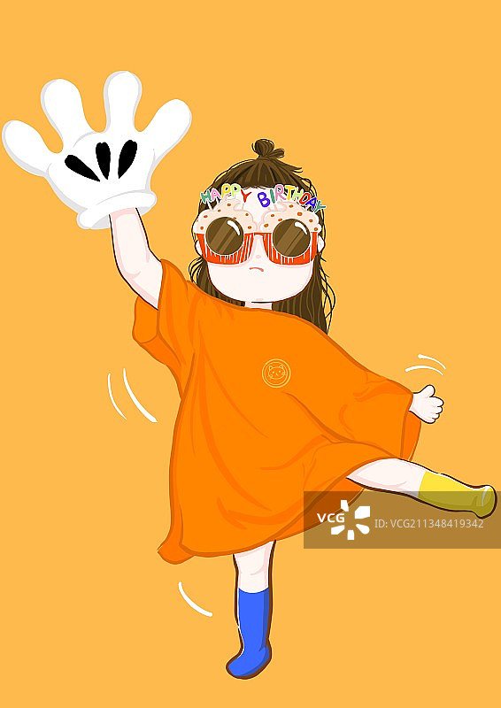 生日女孩图片素材