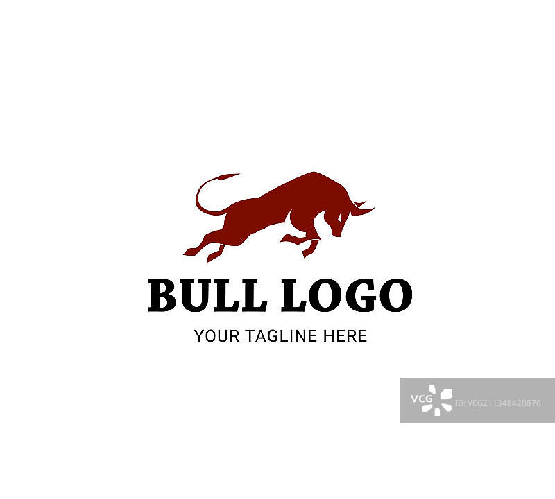 公牛标志设计图片素材