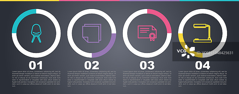 办公椅便签纸贴纸图片素材