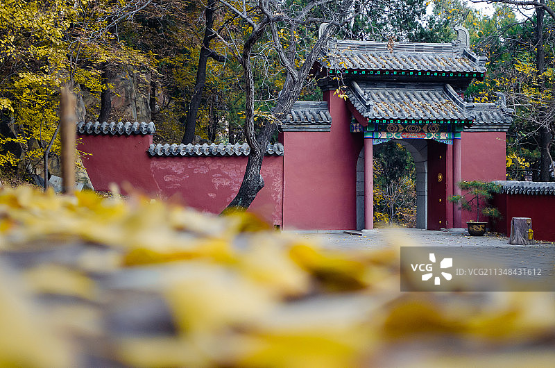 山东泰安玉泉寺千年古刹图片素材