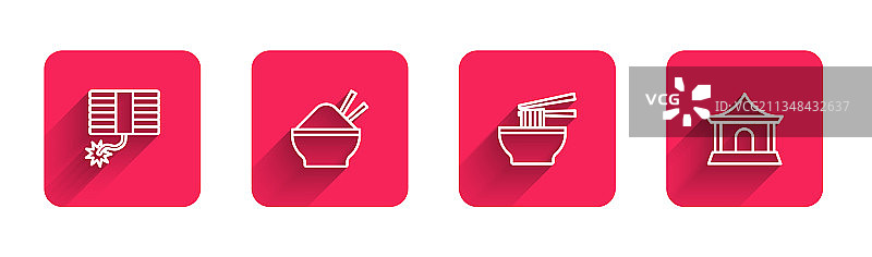 烟花、米饭碗与筷子图片素材