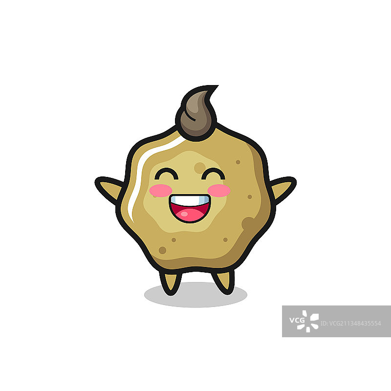 快乐的稀便宝宝卡通形象图片素材