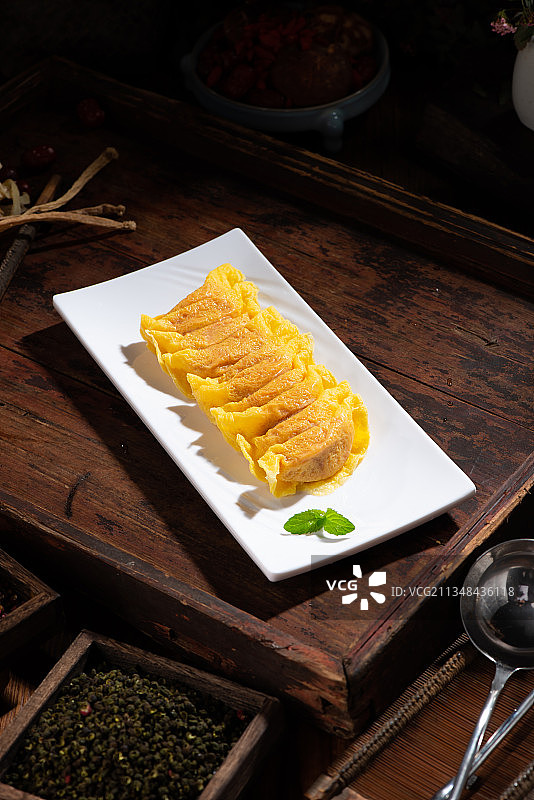 手工蛋饺图片素材