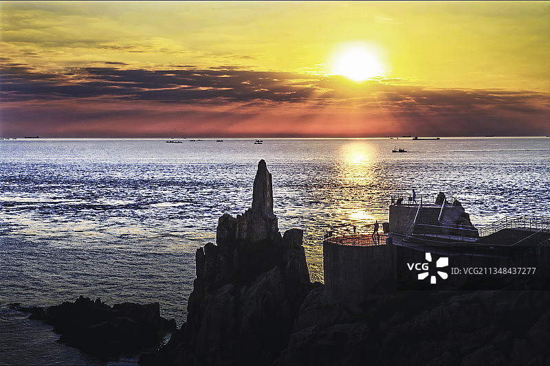 成山头海滨图片素材