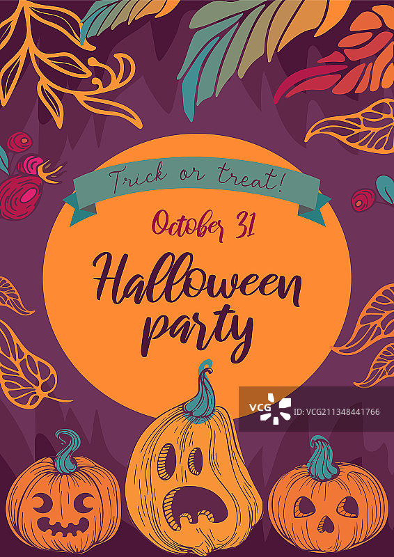 明亮南瓜灯图片素材