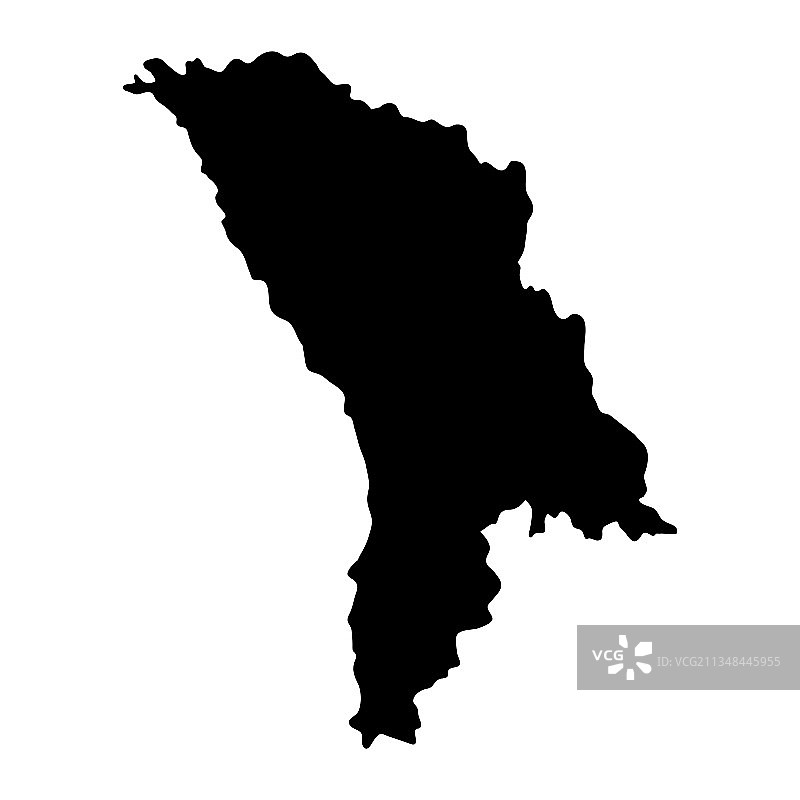 摩尔多瓦岛地图轮廓图片素材