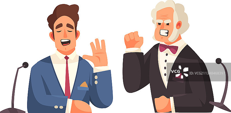 政治辩论构图图片素材