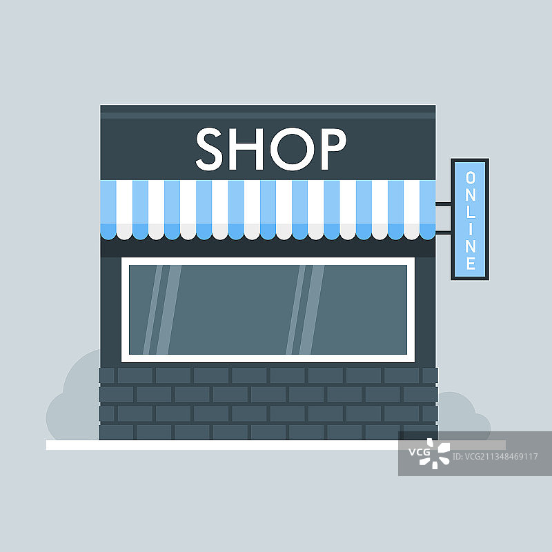 商店或市场店面外观图片素材