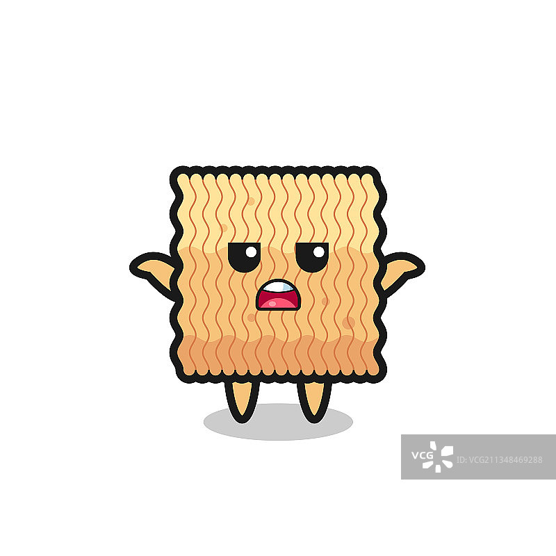 说“我愿意”的生方便面吉祥物图片素材