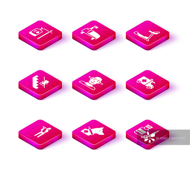 带骨折手臂导盲犬和残疾人电梯的人物图片素材