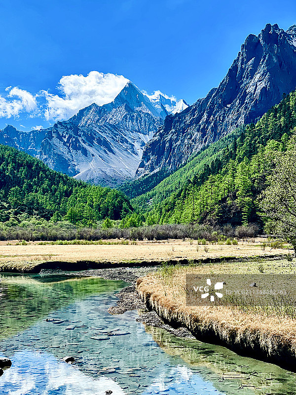 四川稻城亚丁自然风光图片素材