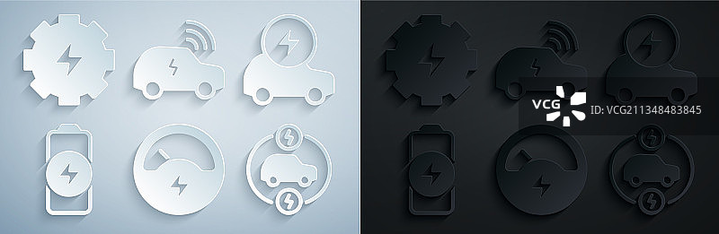 电压表、电动汽车电池充电图片素材