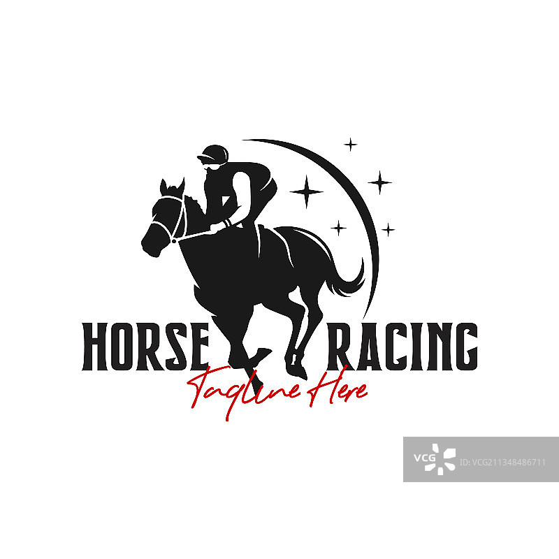 赛马运动标志设计图片素材