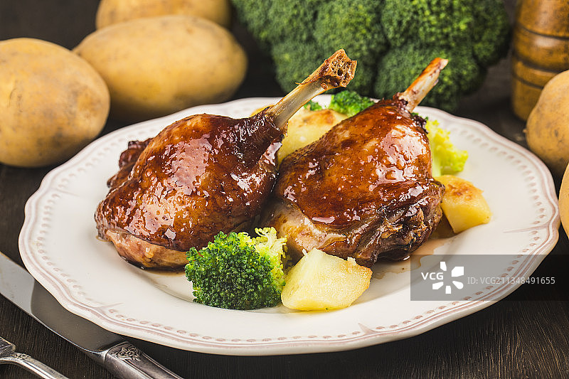 烤鸭腿图片素材