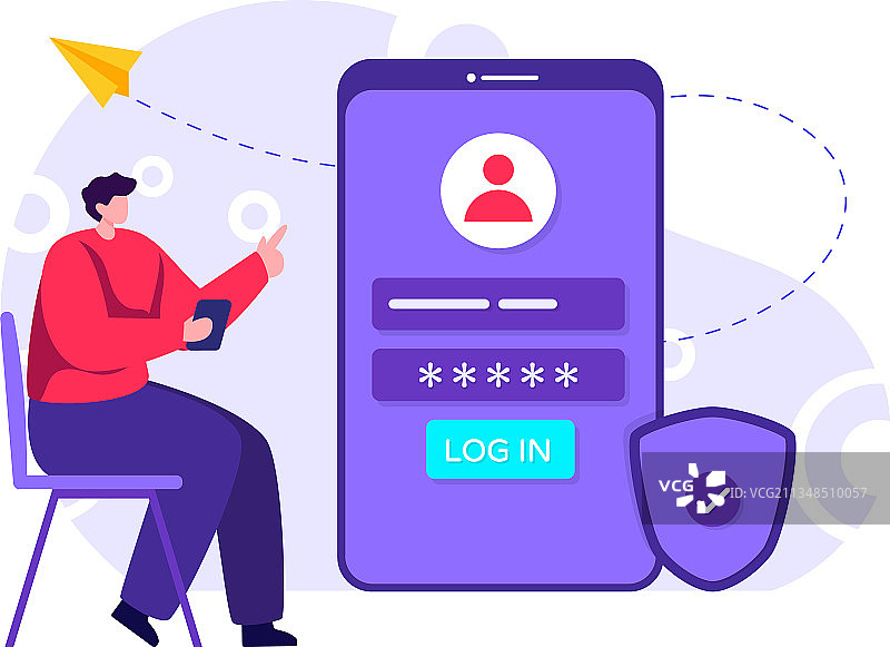安全登录图片素材