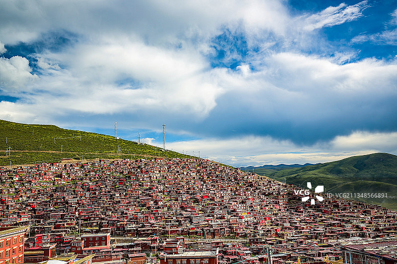 色达佛学院图片素材