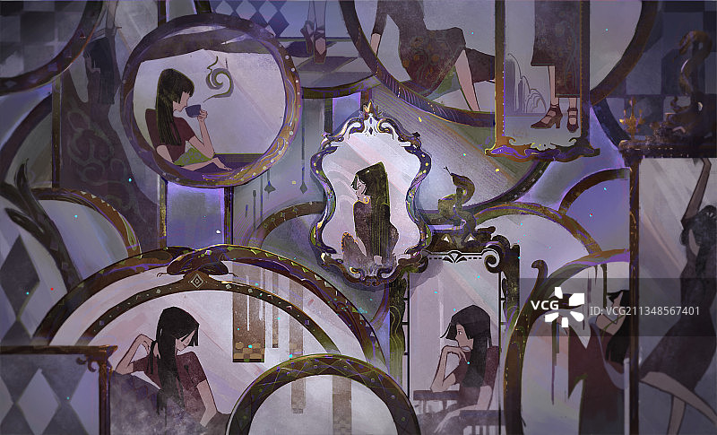 镜子图片素材