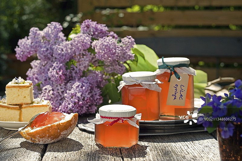 自制淡紫色果冻图片素材