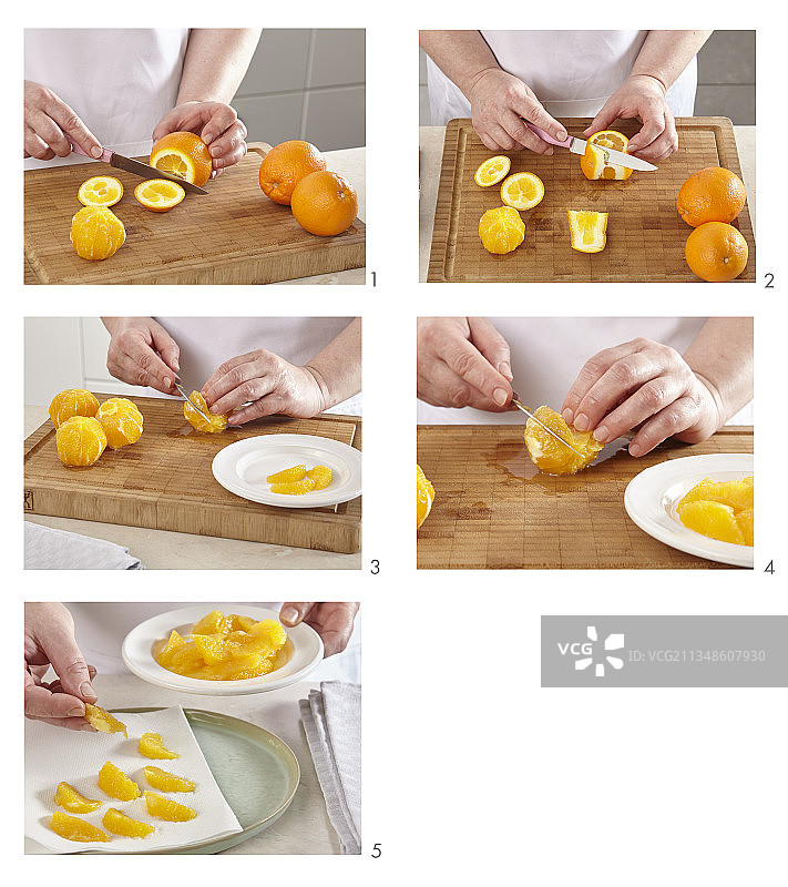 橙子去皮图片素材