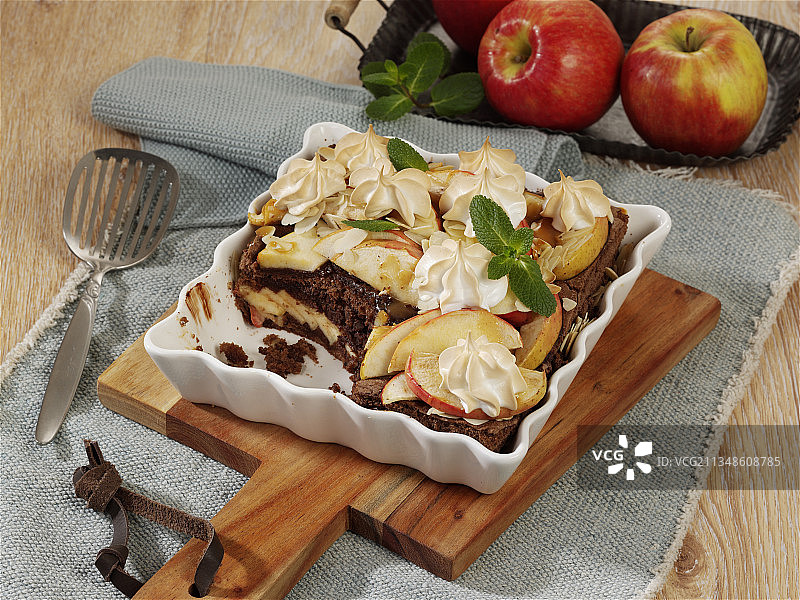 苹果巧克力砂锅图片素材