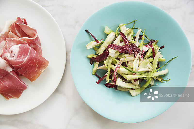 帕尔马火腿菊苣沙拉图片素材