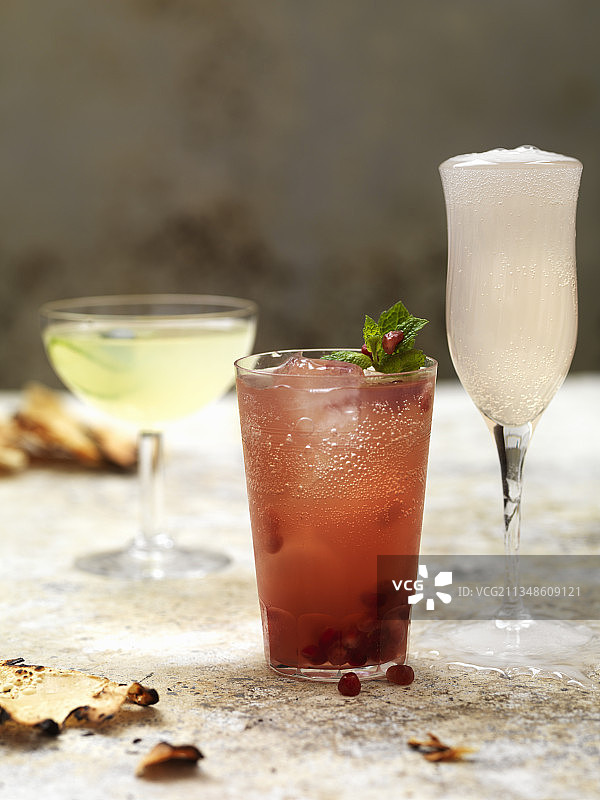 辛辣水果鸡尾酒图片素材