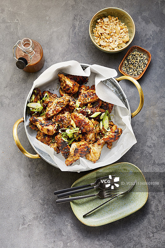 北京风味鸡翅图片素材