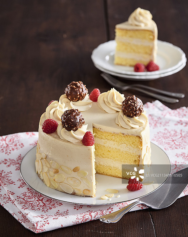 杏仁蛋糕图片素材