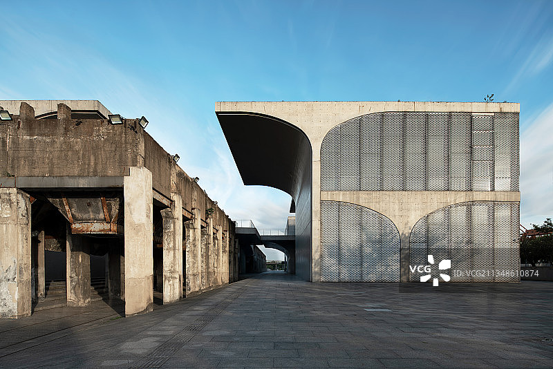 龙美术馆建筑外立面图片素材