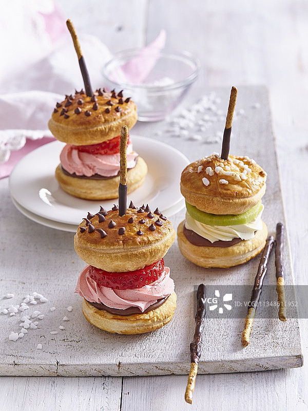 迷你甜汉堡图片素材