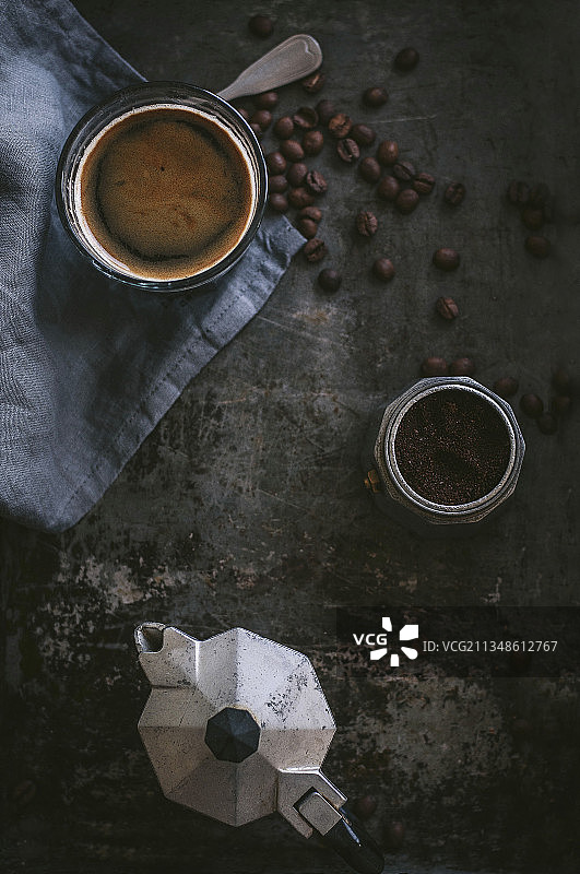 现成咖啡浓缩咖啡静物摄影图片素材