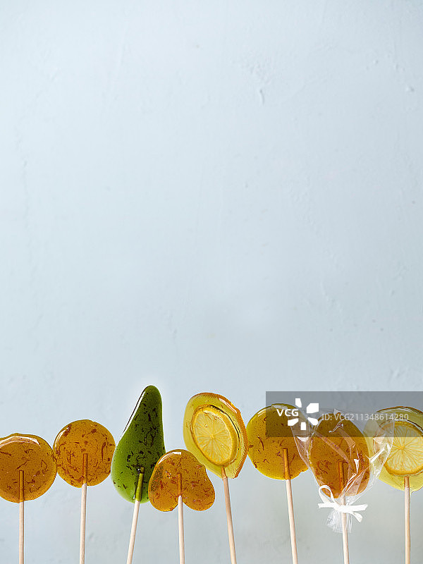 柑橘棒棒糖图片素材