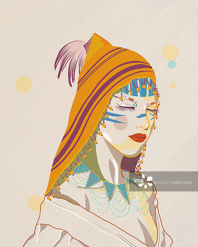 少数民族姑娘图片素材