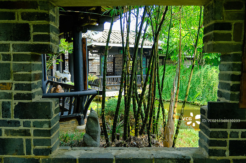 桂林世外桃源山水田园风光图片素材