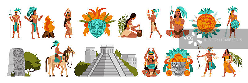 玛雅文明图案合集图片素材