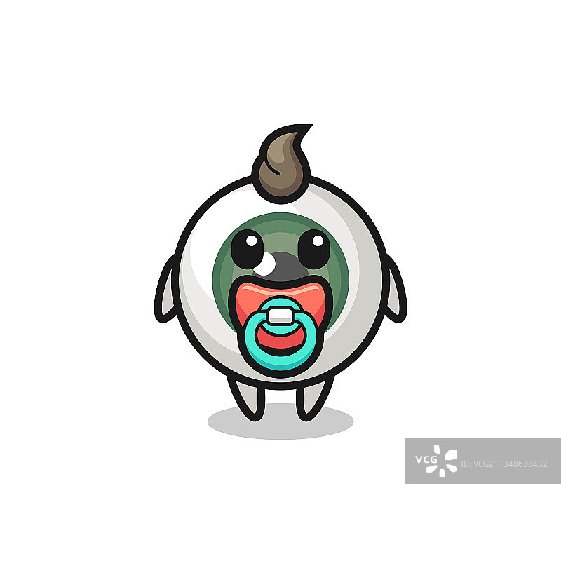 卡通奶嘴眼球宝宝图片素材