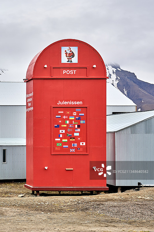 斯匹茨bergen群岛，北海，挪威的圣诞老人图片素材