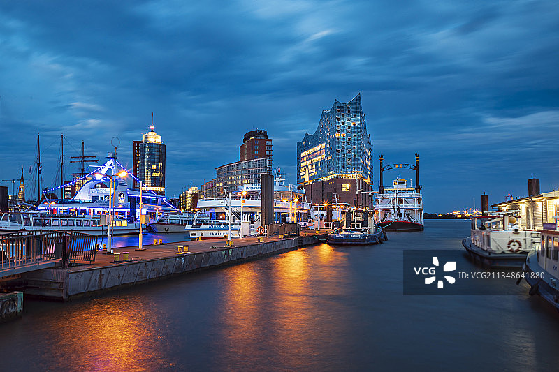 德国汉堡港易北爱乐音乐厅图片素材