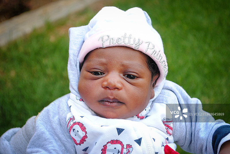可爱的女婴特写，约翰内斯堡，南非图片素材