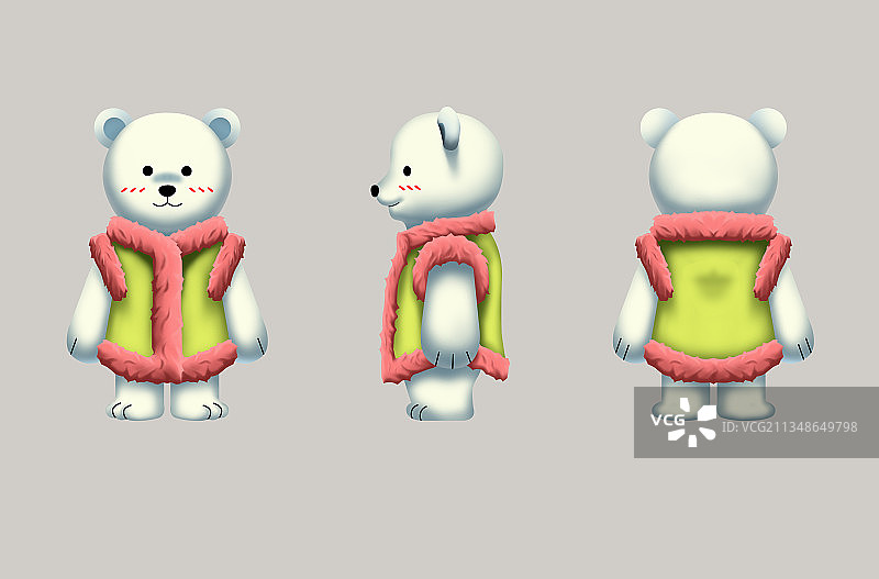 北极熊IP图片素材