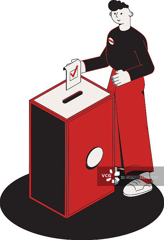 选举投票箱图片素材